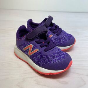 New Balance Unisex-Child 455v2 Hook and Loop Running Shoe Purple - Size 5